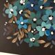 Peinture petites fleurs bleues
