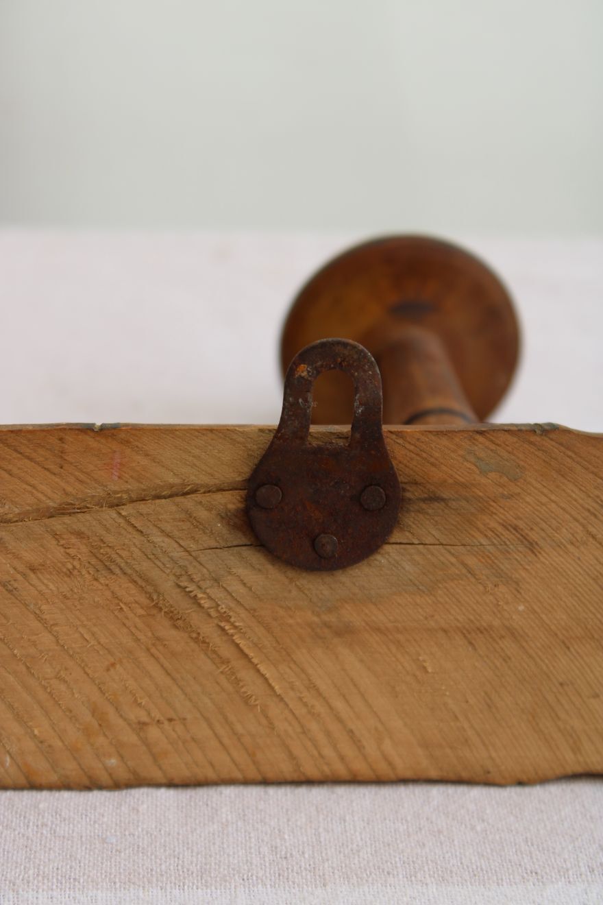 Old wooden coat rack