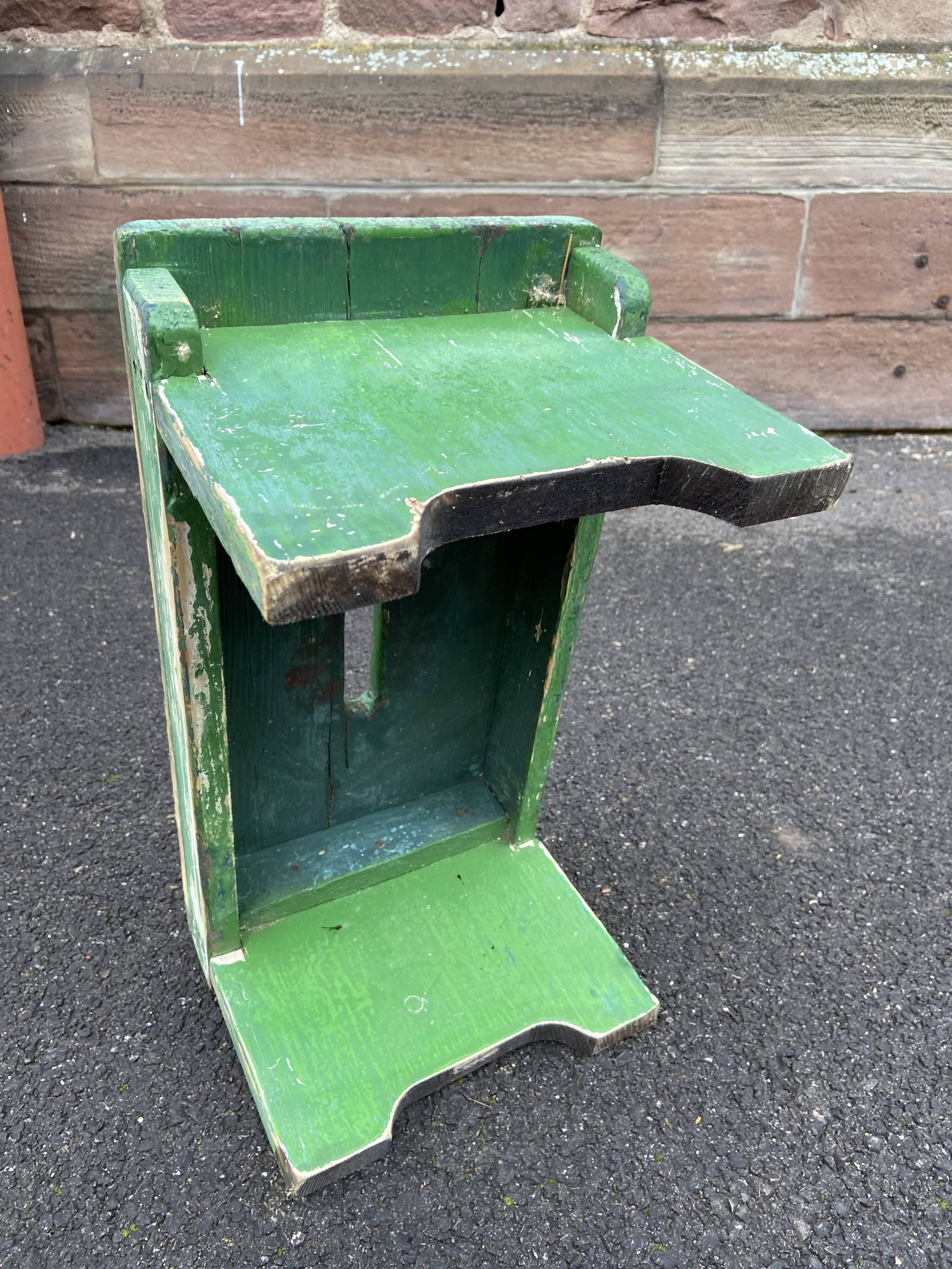 primitive footrest curved wood bistro bentwood farmhouse painted wood Shabby chic French vintage farme