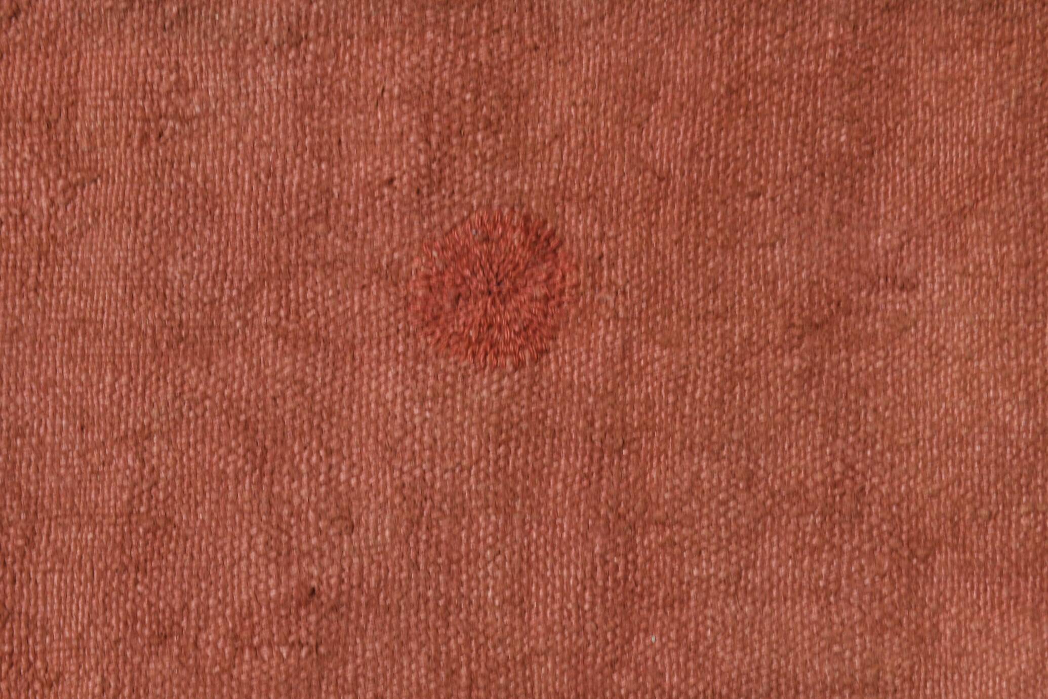5x10 Burnt Orange Designer Vintage Oushak Kilim Rug, 164x305 Cm