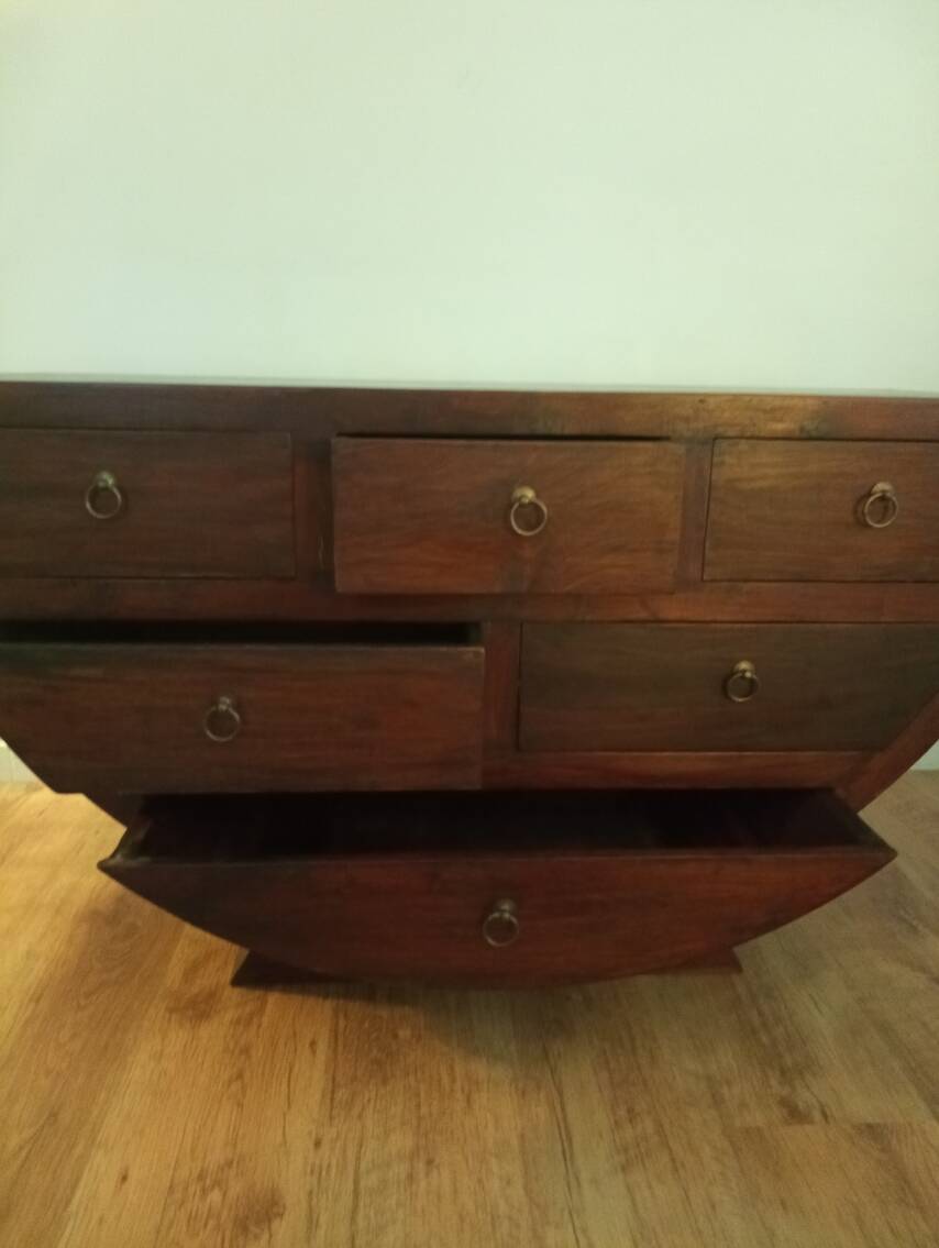 Half moon chest of drawers