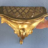 Wall console wood and stucco gilded fine XIX