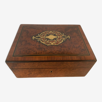 Jewelry box in cedar magnifying glass box napoleon iii