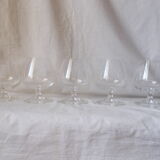 Set of 5 antique crystal glasses
