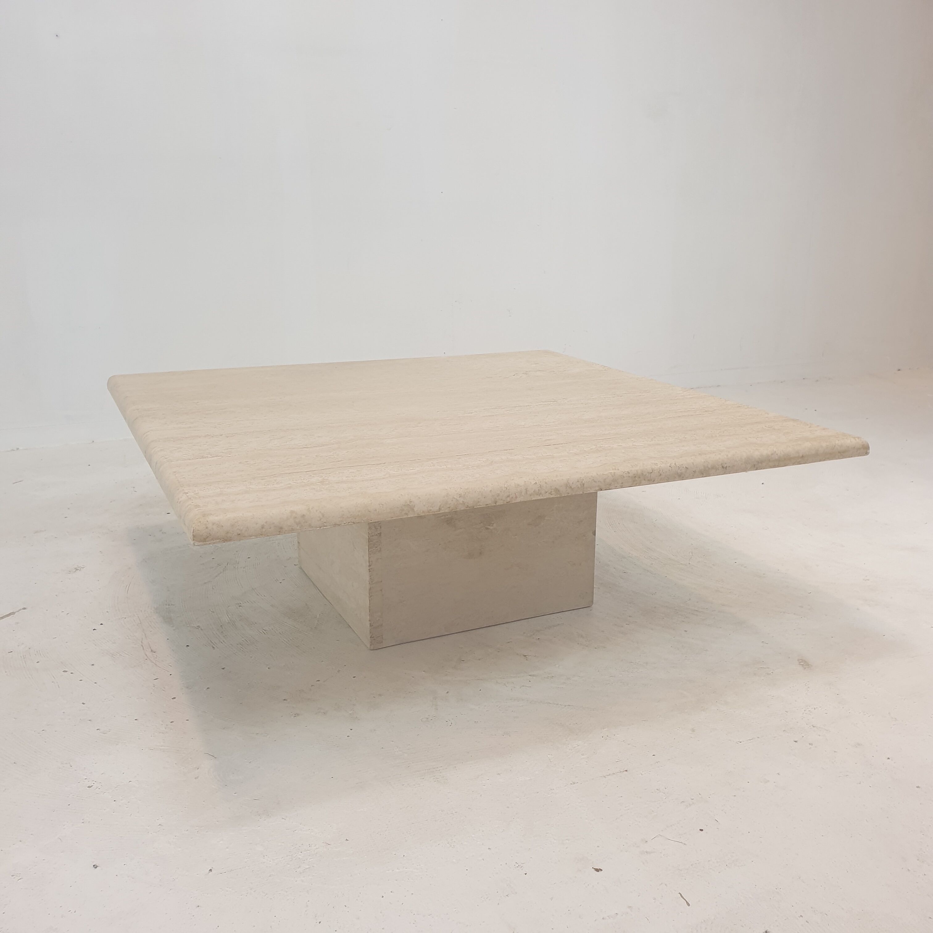 Italian Travertine Coffee Table, 1980's