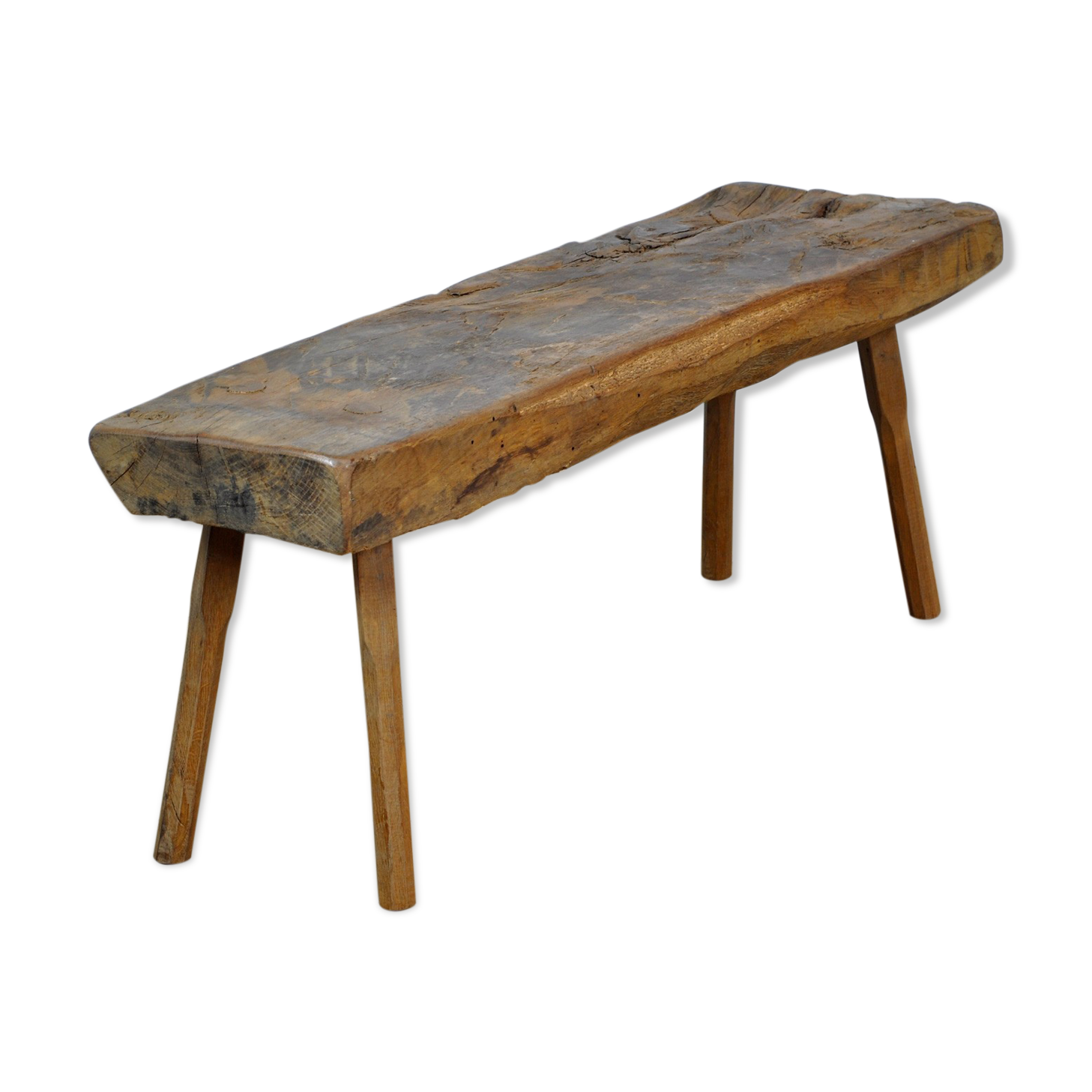 Primitive Oak Bench, 1930's