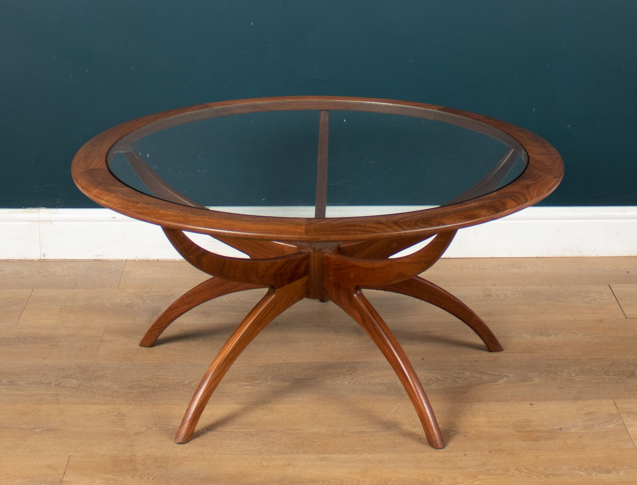 G plan astro spider teak & glass coffee table 1960