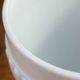 Footed glasses, white opaline chalices