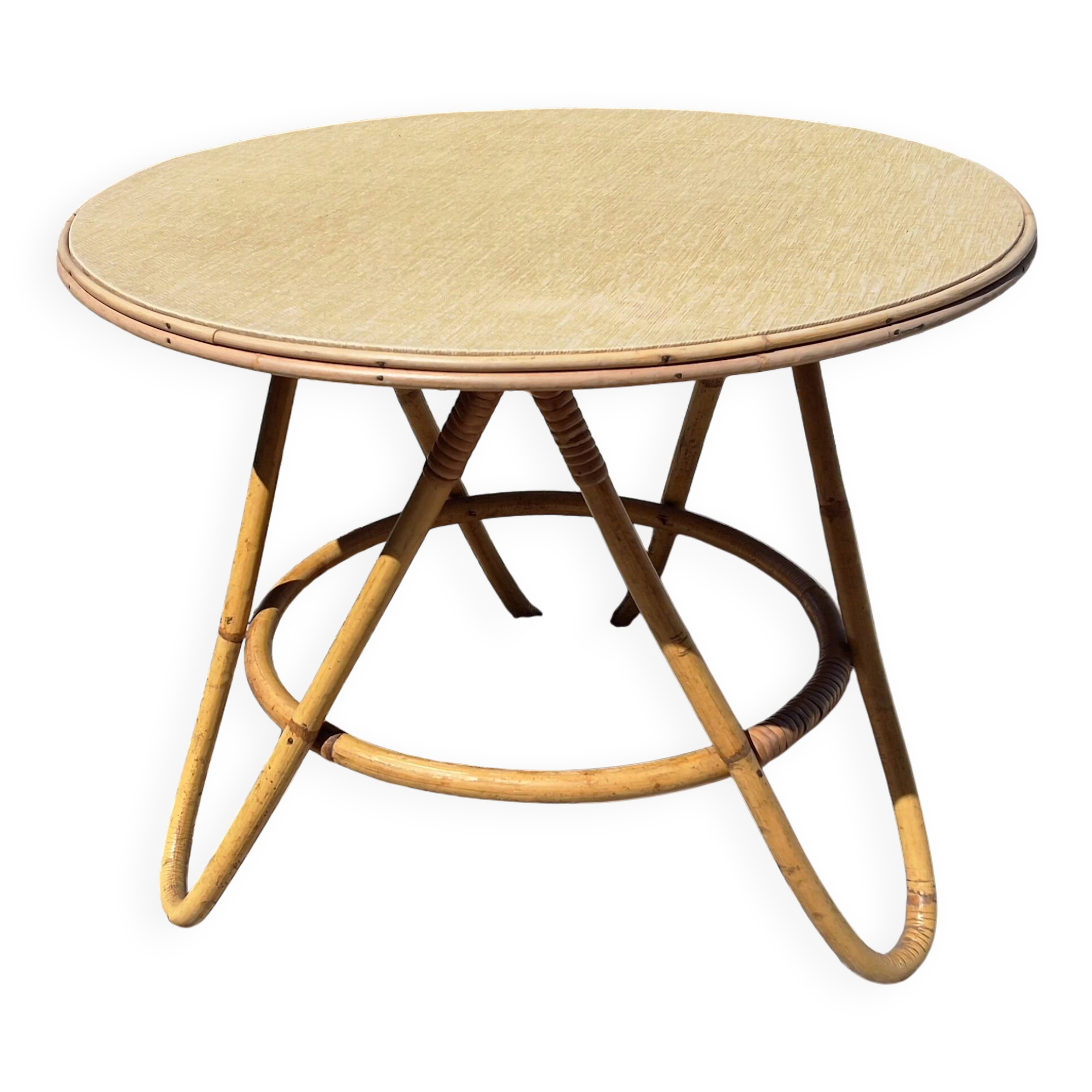 Rattan coffee table