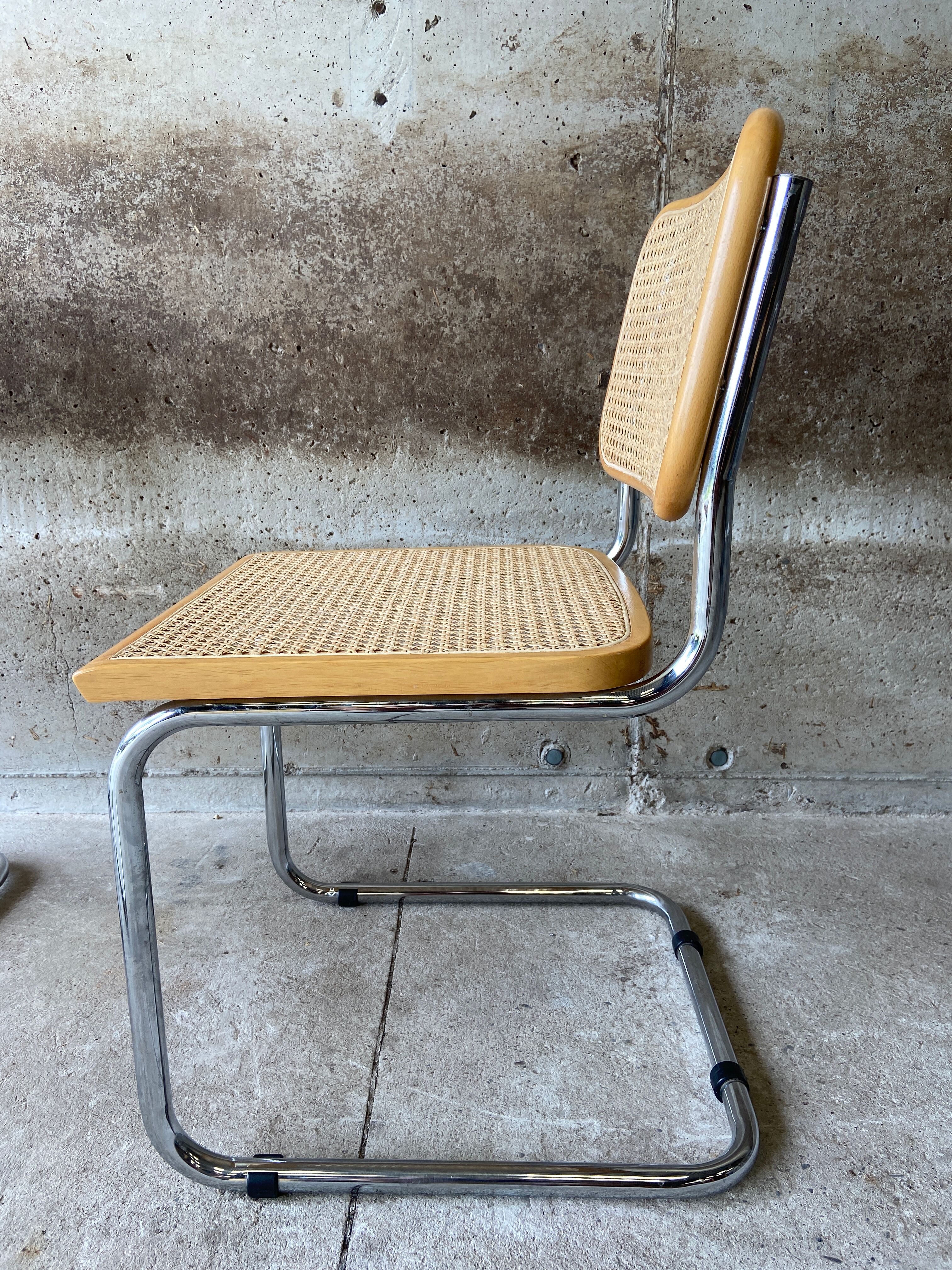 4 cantilever chairs Cesca B32 by Marcel Breuer