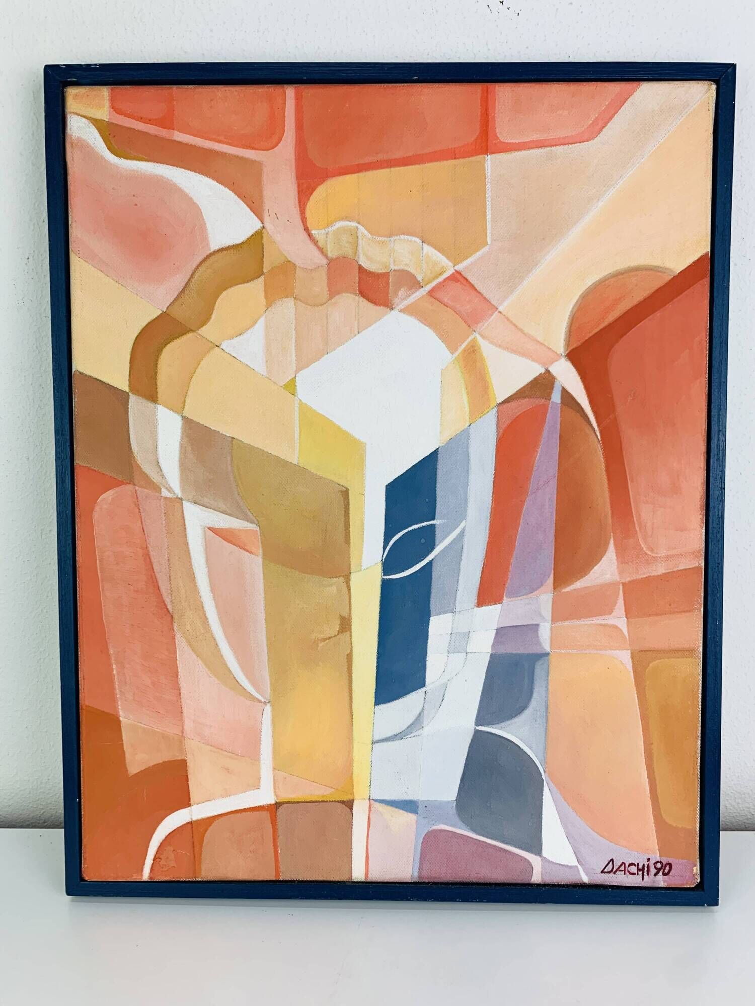Abstract portrait painting from the 90s.