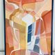 Abstract portrait painting from the 90s.