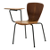 Teak chair with writing tablet