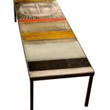 Rectangular coffee table model Soleil by Roger Capron