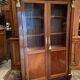 Mahogany and bronze showcase bookcase in Return from Egypt style