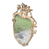 Gilded wooden violin mirror