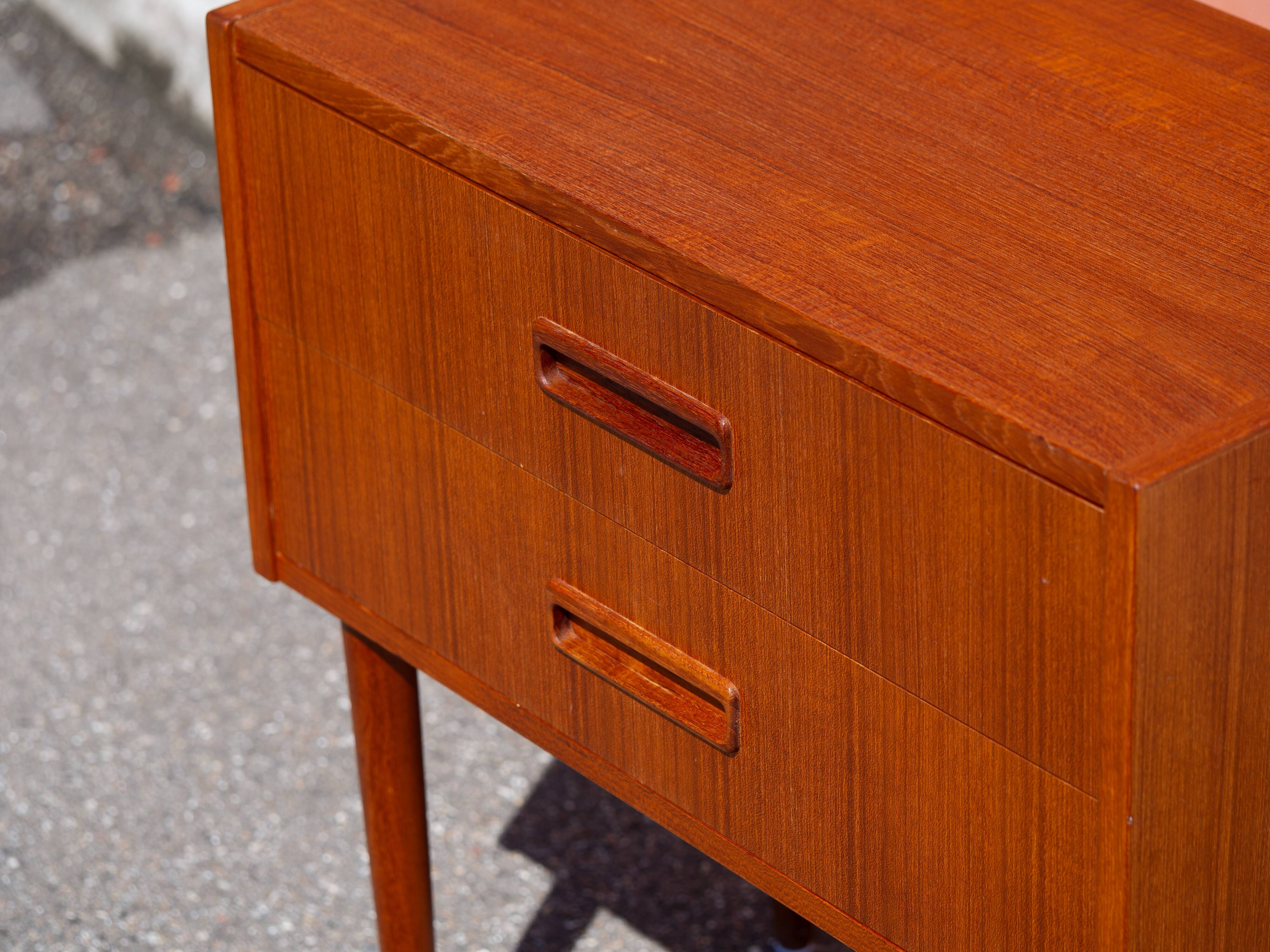 Danish vintage teak chest of drawers from 1960s