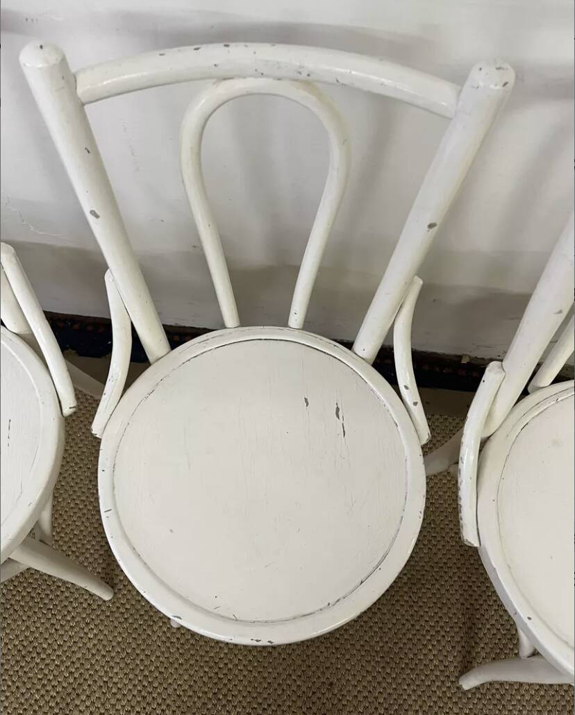 Set of 4 vintage bistro chairs