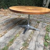 Table circulaire marquetée