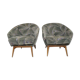 Pair of vintage bucket chairs 60s