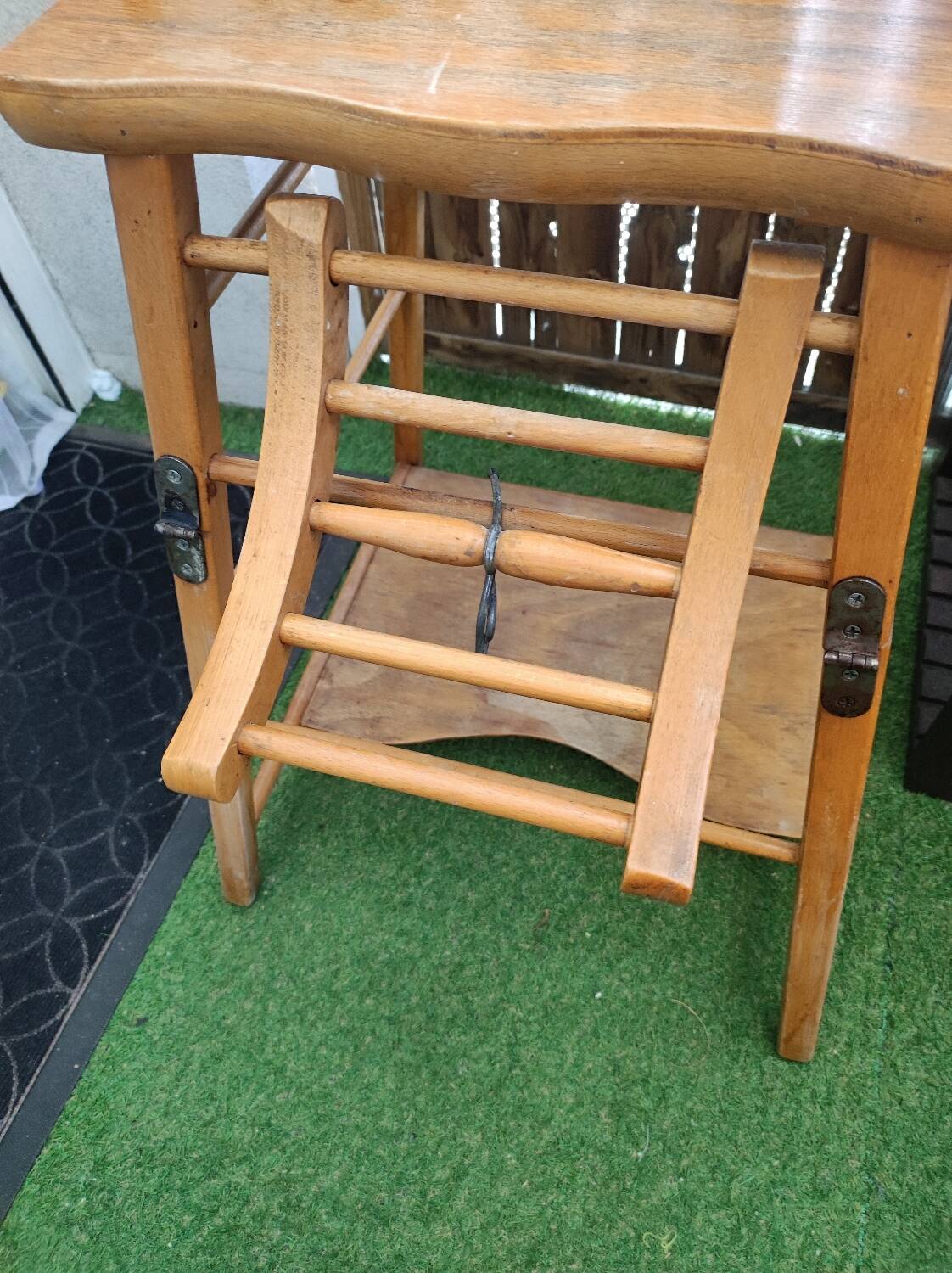 Vintage wooden high chair