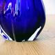 Large Cobalt Blue Art Glass Vase - Murano Work - Italy 1960