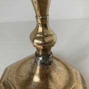 Louis XIV style bronze candle holder