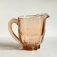 Vintage amber-pink glass pitcher 1 liter