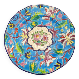 Assiette emaux de longwy