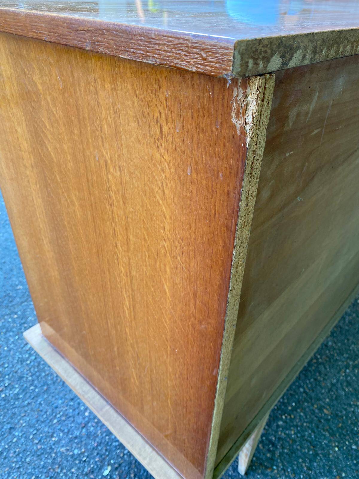 Scandinavian sideboard in solid wood and rosewood 200cm