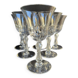 6 Saint Louis water glasses cut Lozère service stamped