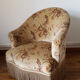 Pair of tapestry pattern Toad chairs