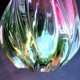 Murano crystal art deco vase