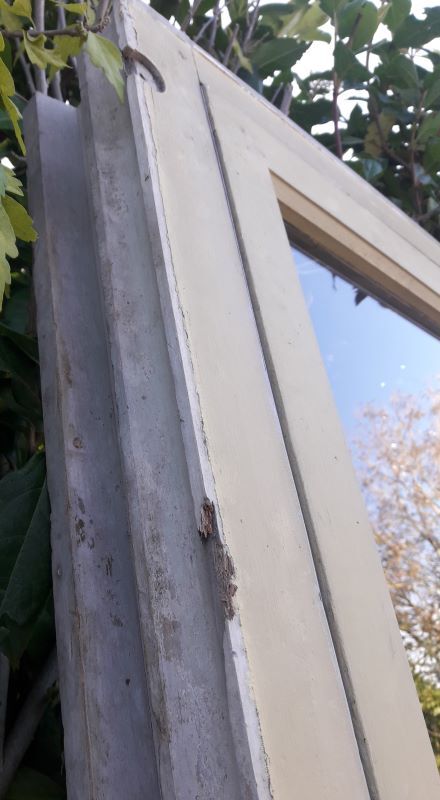 Wooden canopy 3 windows with bellows and abbatant