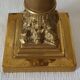 Paire de pieds de lampe en bronze XXème