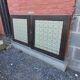 Pair of old solid oak doors