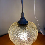 Vintage glass pendant lamp 1960