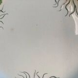 Georges Sand plate service Creil and Montereau 19th century. Strawberry barbotine.