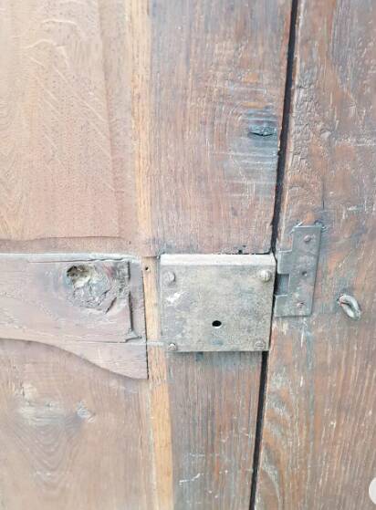 Antique double cupboard doors from the 19th century