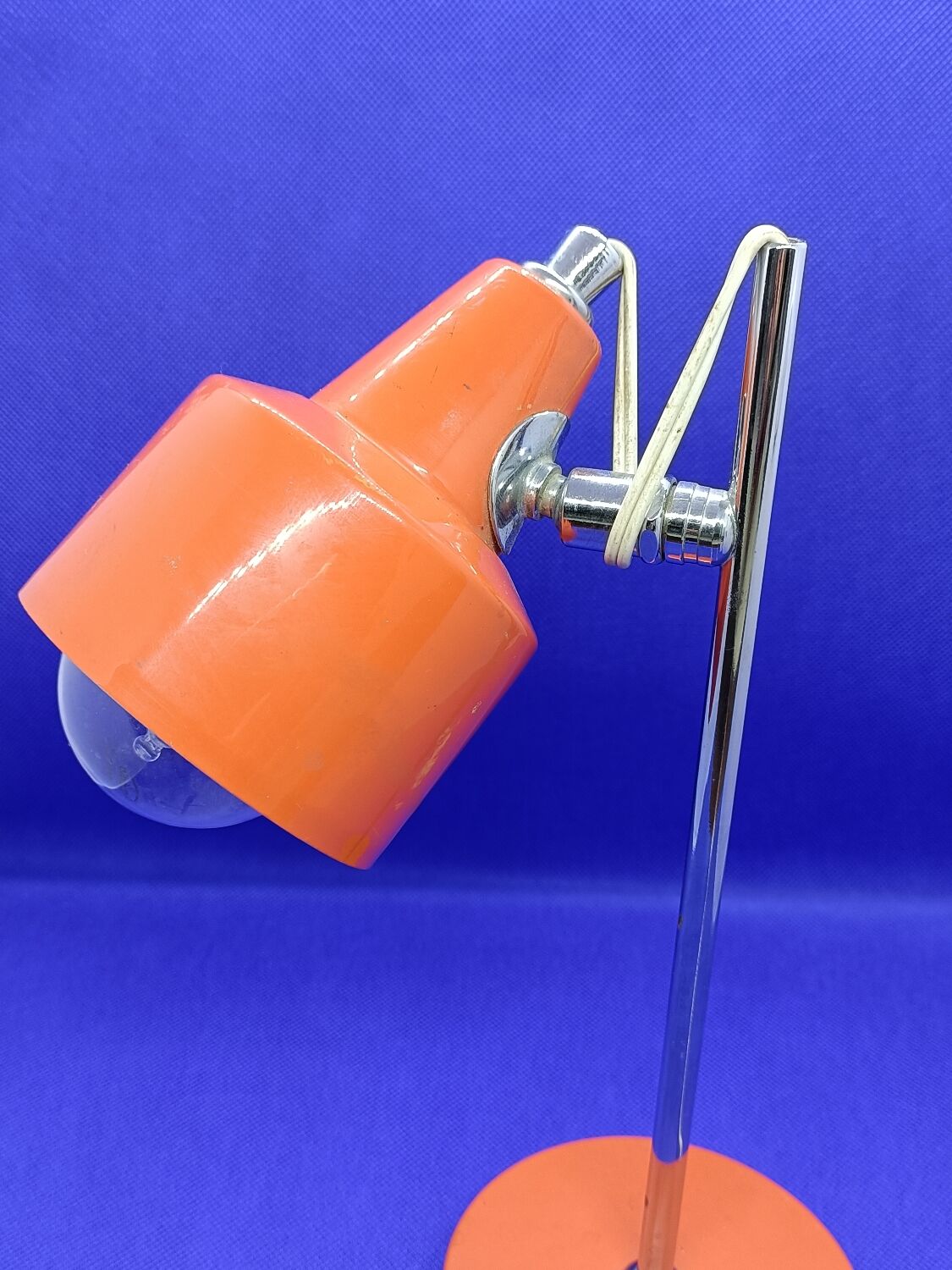 Lamp 60/70 orange, chrome