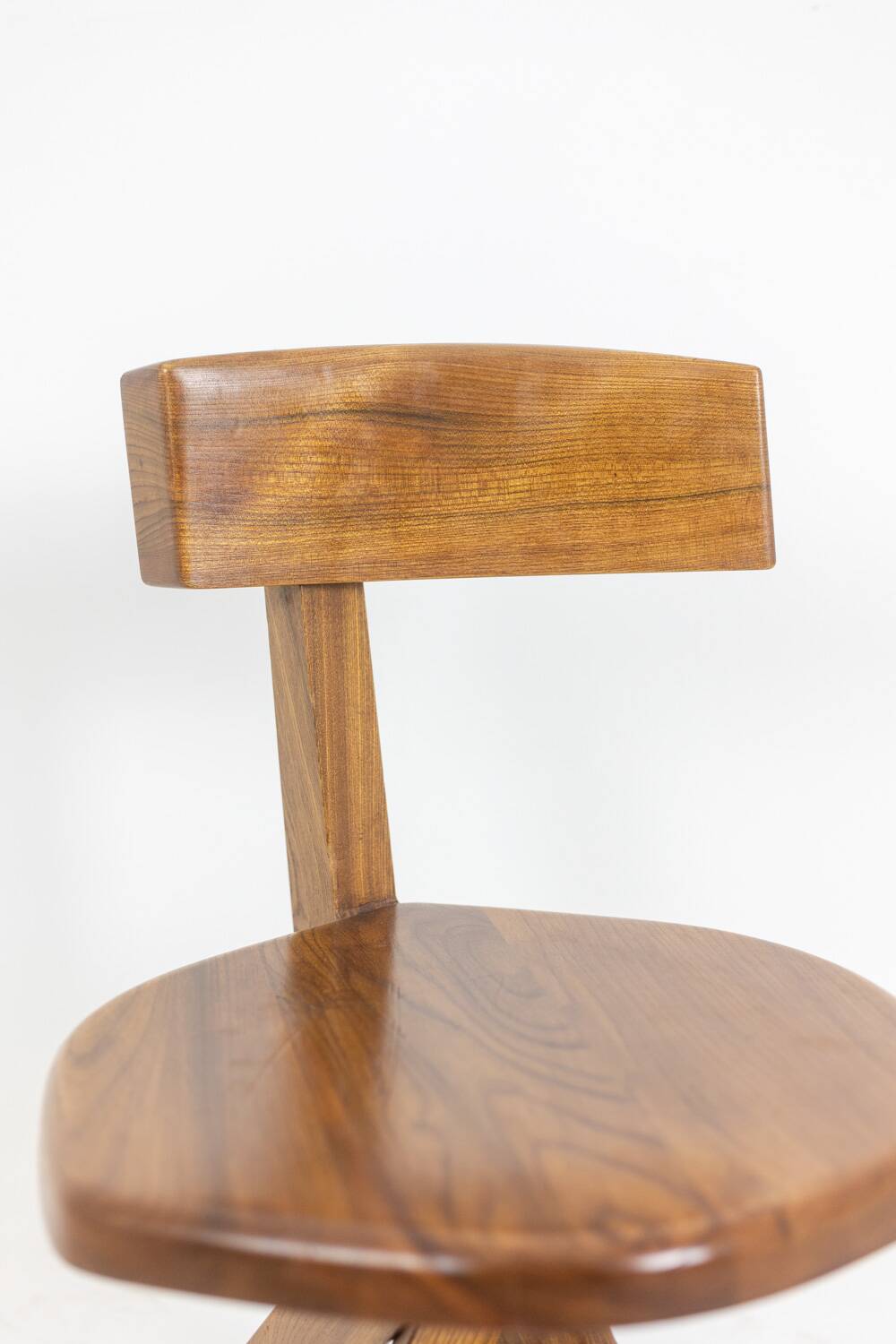 Pierre Chapo. Series of 6 model S34 chairs. 1960s.