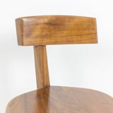 Pierre Chapo. Series of 6 model S34 chairs. 1960s.