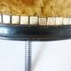 Piano stool of period and style Napoleon III, XIXth, tripod, blackened wood, adjustable