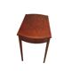 Table basse Mid-Century Modern des années 60 en bois précieux, design vintage.