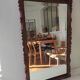 Carved wood art deco mirror 49x79cm
