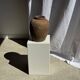 Borneo vase in brown terracotta (2) H35 D23