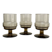3 verres en verre fumé « Willem Heesen »
