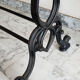 Bistro table white marble 4 pers