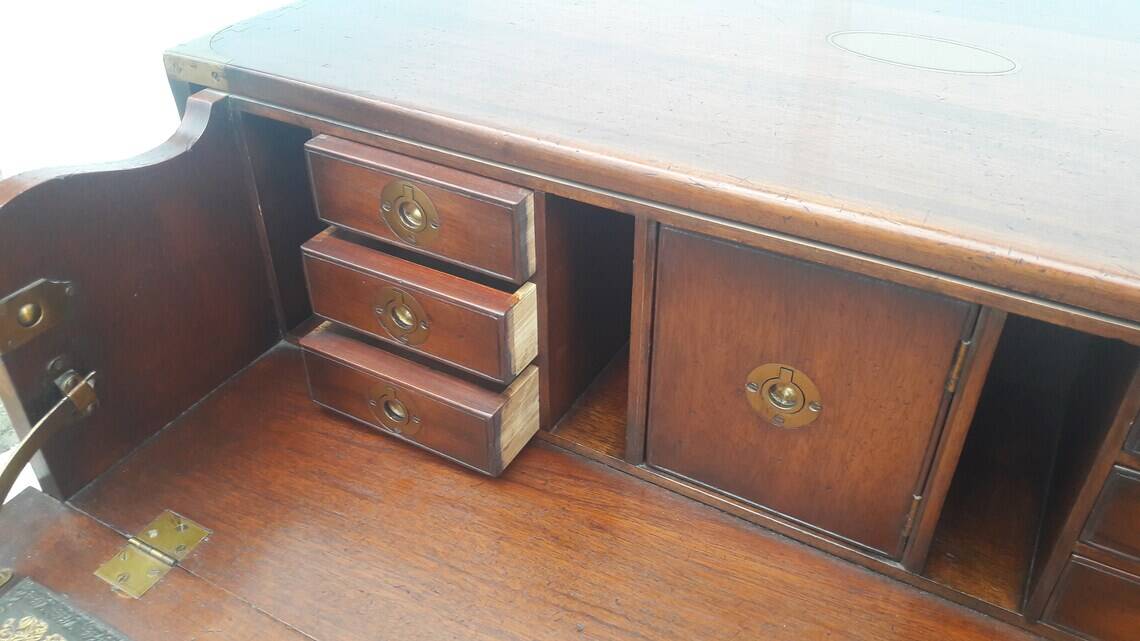 commode/secrétaire campagne militaire victorienne
