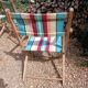 3 antique folding garden armchairs